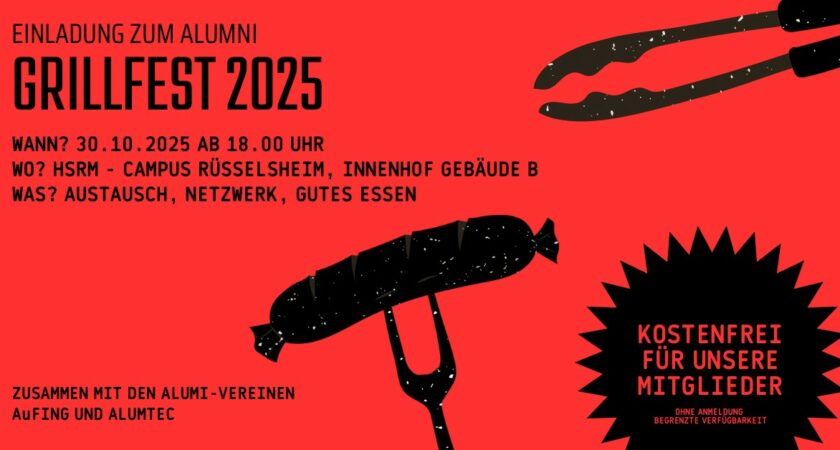Einladung zum Grillfest am 30.10.2025